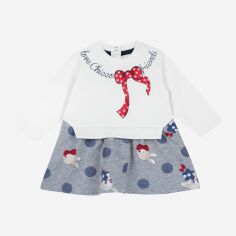 Акція на Дитяча сукня для дівчинки Chicco 09037826000000 86 см Біла від Rozetka