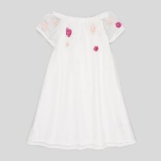 Акція на Дитяча ошатна сукня для дівчинки Chicco 09003718000000 110 см Бежева від Rozetka