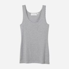 Акція на Майка з мереживом жіноча H&M 572797009c21 S Сіра від Rozetka