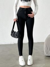 Акція на Джинси Skinny жіночі SHEIN GD-00085481 36 Чорні від Rozetka