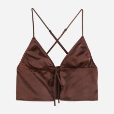 Акція на Топ жіночий H&M 1067139002c21 46 Коричневий від Rozetka