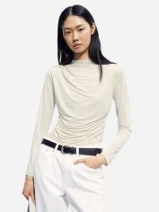 Акція на Лонгслів довгий жіночий H&M 1205396003c21 XS Бежевий від Rozetka