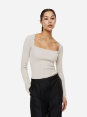 Акція на Джемпер жіночий H&M 1128587002c21 S Бежевий від Rozetka