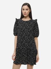 Акція на Плаття коротке літнє жіноче H&M 889000005c21 S Чорне від Rozetka
