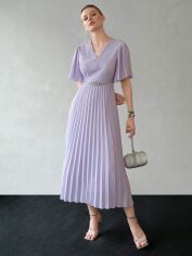 Акція на Сукня літня жіноча SHEIN GD-00144618 L Бузкова від Rozetka