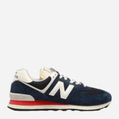 Акція на Чоловічі кросівки New Balance 574 U574VPN 41.5 (8US) Темно-сині з білим і червоним від Rozetka