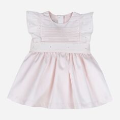Акція на Дитяче святкове плаття для дівчинки Chicco 09039998000000-011 80 см Світло-рожеве від Rozetka