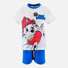 Акція на Дитяча літня піжама для хлопчика Disney Paw Patrol YE20069 104 см Біла від Rozetka