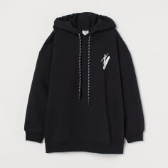 Акція на Худі жіноче H&M Women+Waves 8758472wer L Чорне від Rozetka