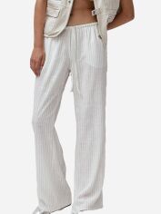 Акція на Штани жіночі H&M 1063563 S Білі від Rozetka