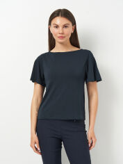 Акція на Блузка жіноча H&M 1030954p12 XS Темно-синя від Rozetka