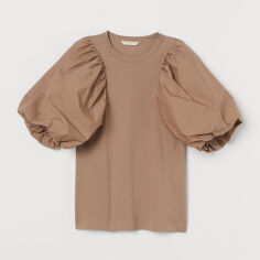 Акція на Блузка жіноча H&M 8772241wer XS Бежева від Rozetka