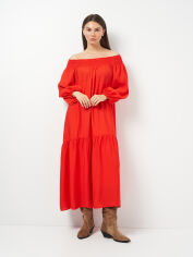 Акція на Сукня довга жіноча H&M 1083434p12 S Червона від Rozetka