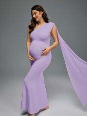Акція на Плаття для вагітних вечірнє довге літнє SHEIN GD-00134219 XL Бузкове від Rozetka