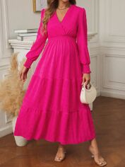 Акція на Плаття для вагітних міді літнє SHEIN GD-00133069 S Фуксія від Rozetka