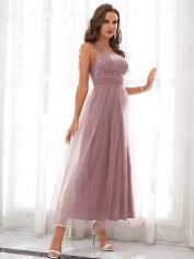 Акція на Плаття вечірнє довге літнє жіноче SHEIN GD-00097732 XL Лілове від Rozetka