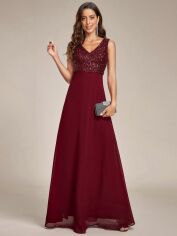 Акція на Плаття жіноче SHEIN GD-00095196 2XL Бордове від Rozetka