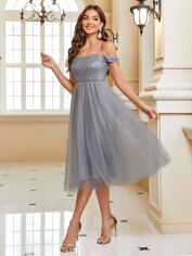 Акція на Плаття жіноче SHEIN GD-00097441 L Сіре від Rozetka