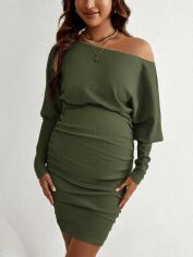 Акція на Плаття для вагітних коротке літнє SHEIN GD-00087916 XL Хакі від Rozetka