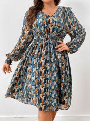 Акція на Плаття міді літнє жіноче SHEIN GD-00095692 XL Комбіноване від Rozetka