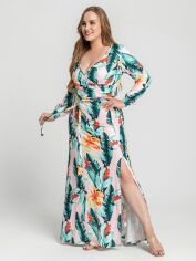 Акція на Плаття довге літнє жіноче SHEIN GD-00095815 XL Комбіноване від Rozetka