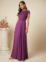 Акція на Плаття вечірнє довге літнє жіноче SHEIN GD-00097857 L Пурпурове від Rozetka