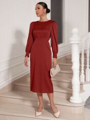 Акція на Плаття жіноче SHEIN GD-00097473 S Теракотове від Rozetka