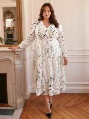 Акція на Плаття довге літнє жіноче SHEIN GD-00095000 3XL Біле від Rozetka