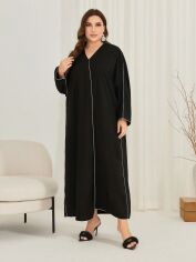 Акція на Плаття вечірнє довге осіннє жіноче SHEIN GD-00095875 XL Чорне від Rozetka