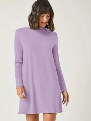 Акція на Плаття коротке літнє жіноче SHEIN GD-00097027 M Бузкове від Rozetka