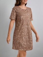 Акція на Плаття жіноче SHEIN GD-00095174 M Світло-бежеве від Rozetka