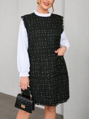 Акція на Плаття жіноче SHEIN GD-00095616 XL Чорне від Rozetka