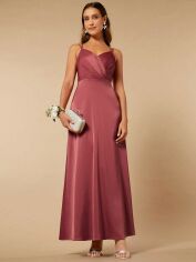 Акція на Плаття вечірнє довге літнє жіноче SHEIN GD-00087046 L Рожево-коричневе від Rozetka
