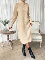 Акція на Плаття жіноче SHEIN GD-00100889 S Світло-бежеве від Rozetka