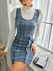 Акція на Плаття жіноче SHEIN GD-00115266 S Синє від Rozetka