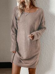 Акція на Плаття жіноче SHEIN GD-00099256 S Світло-бежеве від Rozetka