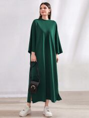 Акція на Плаття довге осіннє жіноче SHEIN GD-00105948 One Size Зелене від Rozetka