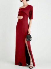 Акція на Плаття вечірнє довге літнє жіноче SHEIN GD-00113427 XL Бордове від Rozetka