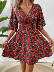 Акція на Плаття коротке літнє жіноче SHEIN GD-00113820 S Комбіноване від Rozetka