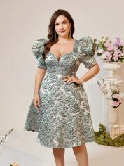 Акція на Плаття вечірнє міді літнє жіноче SHEIN GD-00114721 XL Комбіноване від Rozetka
