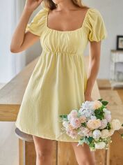 Акція на Плаття жіноче SHEIN GD-00115514 M Жовте від Rozetka