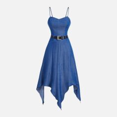 Акція на Плаття жіноче SHEIN GD-00113623 XS Синє від Rozetka