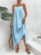 Акція на Плаття жіноче SHEIN GD-00113747 S Світло-блакитне від Rozetka