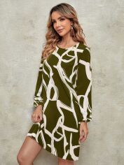Акція на Плаття коротке літнє жіноче SHEIN GD-00115366 M Хакі від Rozetka