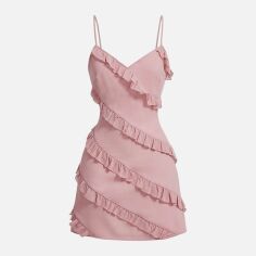 Акція на Плаття коротке літнє жіноче SHEIN GD-00115456 M Світло-рожеве від Rozetka