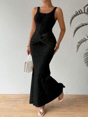 Акція на Плаття жіноче SHEIN GD-00113839 S Чорне від Rozetka