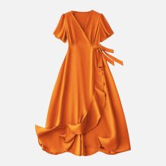 Акція на Плаття жіноче SHEIN GD-00113374 S Помаранчеве від Rozetka