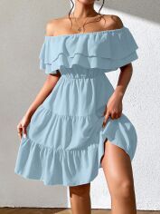 Акція на Плаття жіноче SHEIN GD-00115460 XL Світло-блакитне від Rozetka
