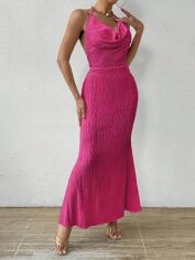 Акція на Плаття вечірнє довге літнє жіноче SHEIN GD-00113640 L Рожеве від Rozetka