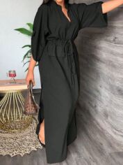 Акція на Плаття довге літнє жіноче SHEIN GD-00113866 M Чорне від Rozetka
